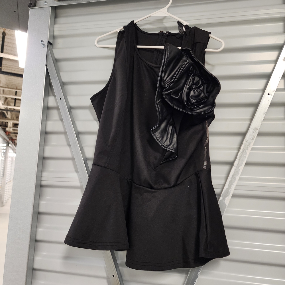Ashley Stewart Black Asymmetrical Dress